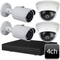 CCTV Package 4-CH Dahua XVR 4-Pcs 5MP Camera 500GB HDD