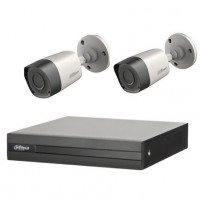 CCTV Package 500GB HDD 2-Pcs Camera Dahua 4-CH DVR