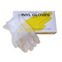 Disposable Vinyl Hand Gloves Powdered 100Pcs